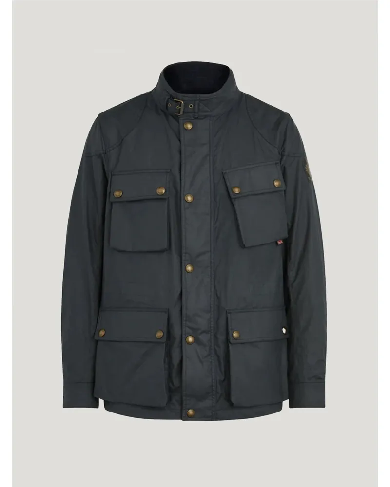 Belstaff Fieldmaster Ikonen Jacke für Herren Waxed Cotton Marine Dunkles