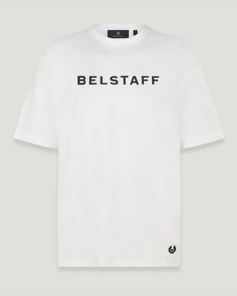 Belstaff Staple Logo-t-shirt für Herren Cotton Jersey Weiß Weiß