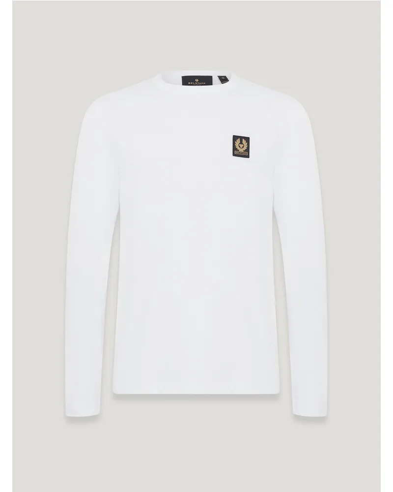 Belstaff Langarm-t-shirt für Herren Cotton Jersey Weiß Weiß