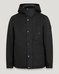 Belstaff Router Jacke für Herren Waxed Cotton  L Black