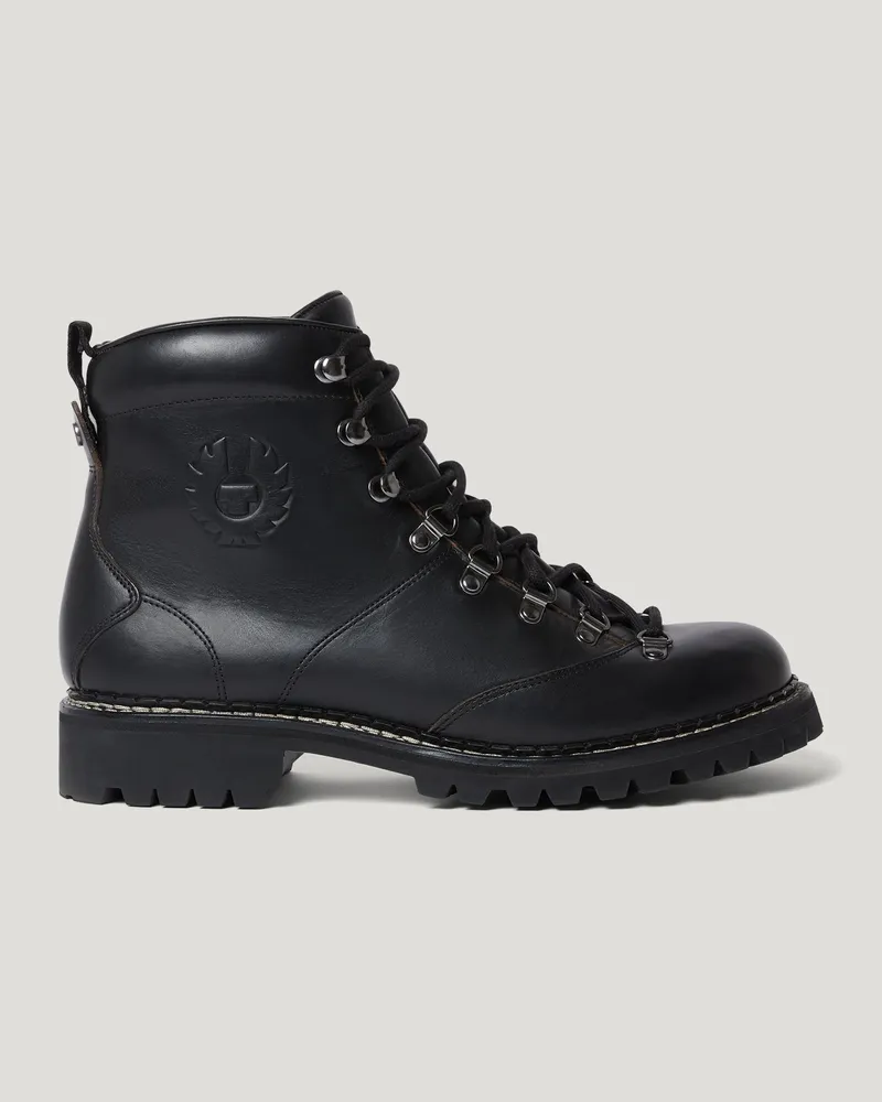 Belstaff Butler Stiefel für Damen Polished Leather Schwarz Schwarz