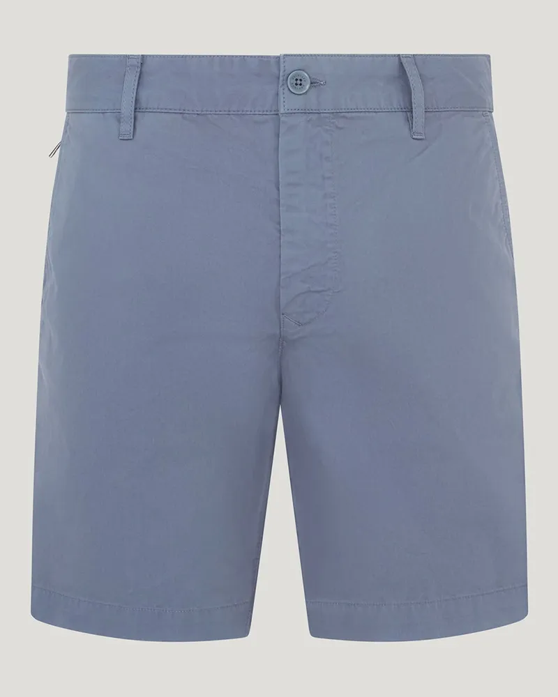 Belstaff Rally Shorts für Herren Garment Dye Cotton Flintblau Flintblau