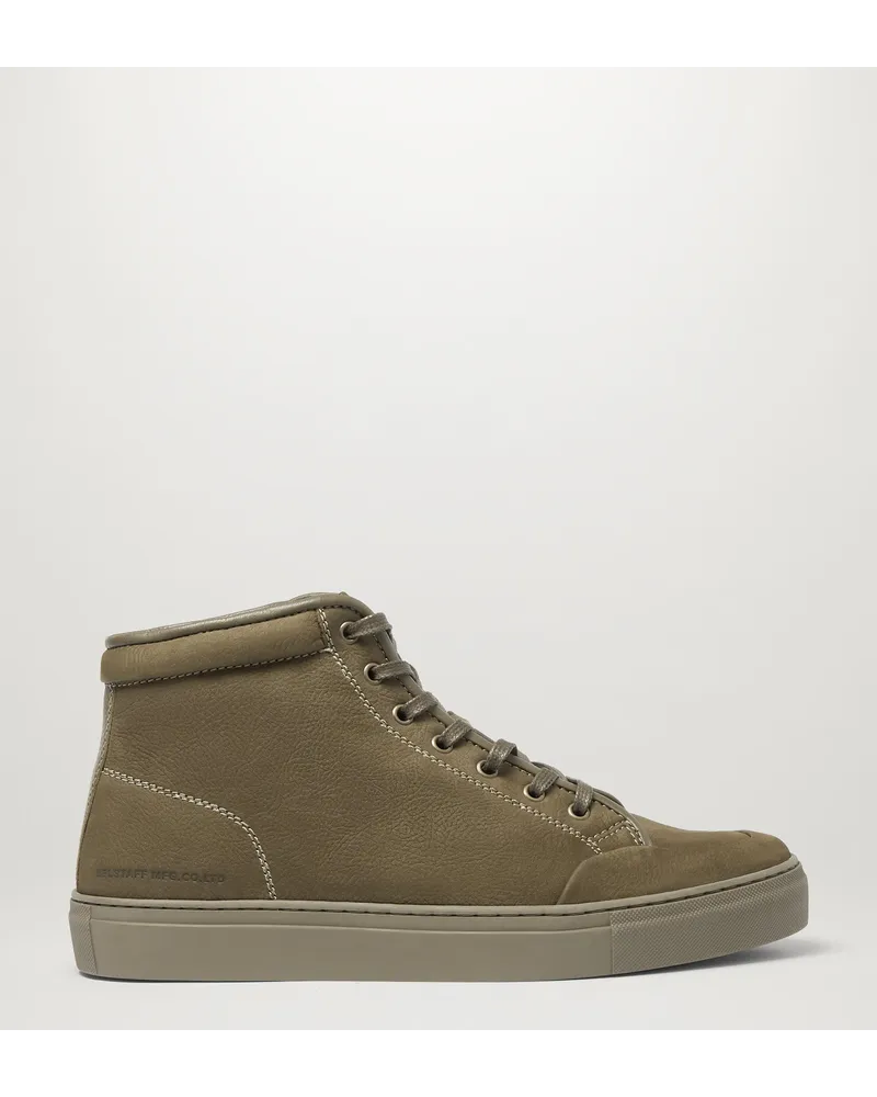 Belstaff Rally High Top Turnschuhe FüR Herren Oiled Leather Dark