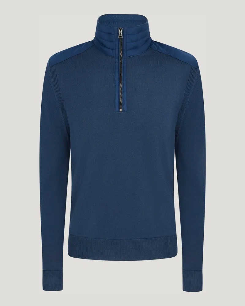 Belstaff Kilmington Troyer für Herren Merino Wool Insignien-Blau Insignien-blau
