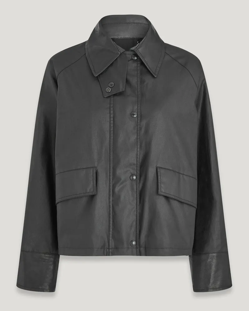 Belstaff Iris Jacke für Damen Waxed Cotton Schwarz Schwarz