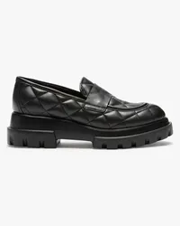 Attilio Giusti Leombruni Celeste Matelasse Loafer Schwarz