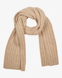 LU REN Ellie Cashmere-Seiden-Schal Beige