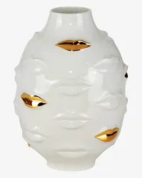 Jonathan Adler Gilded Muse Gala Vase Weiß