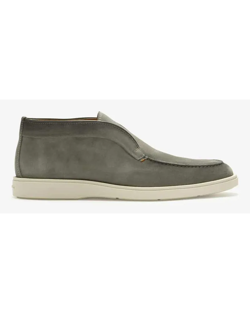 Santoni Detroit Boots Grau