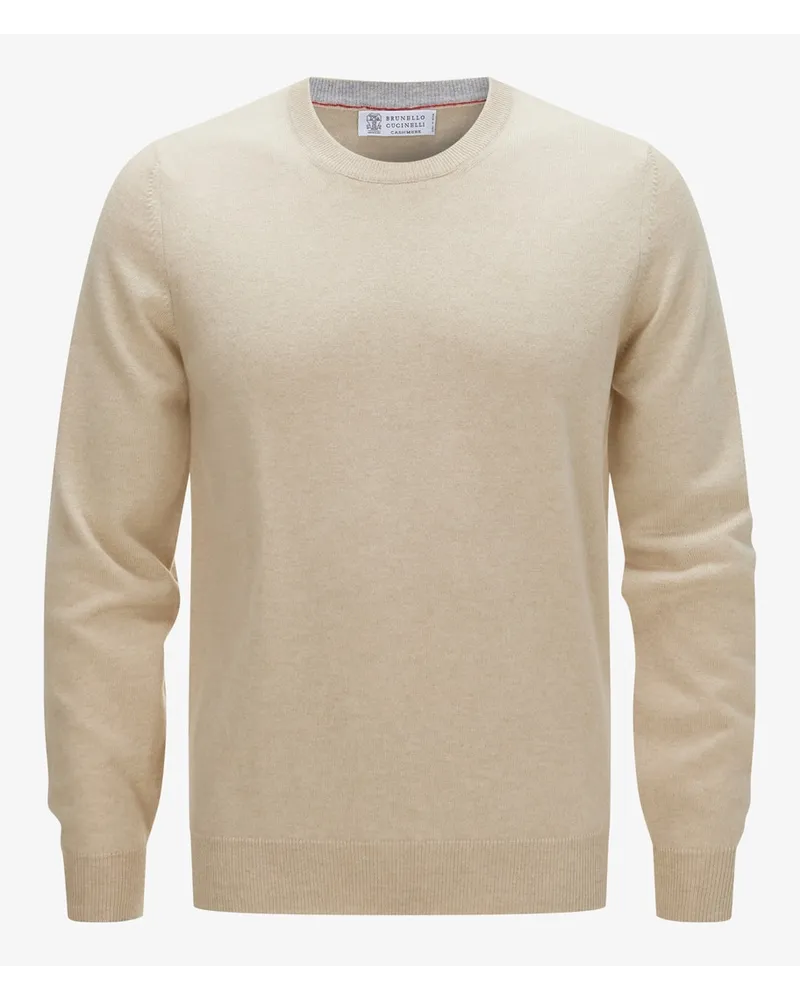 Brunello Cucinelli Cashmere-Pullover Beige