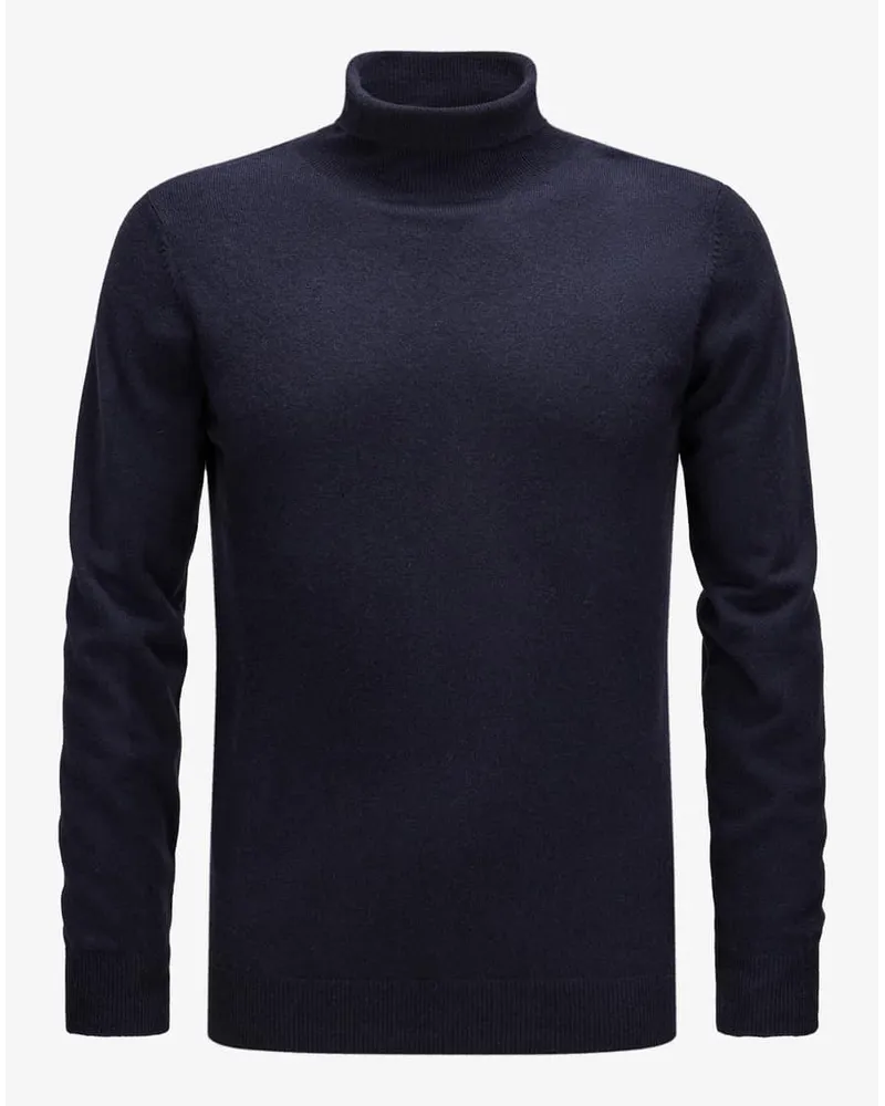 Lodenfrey Cashmere-Rollkragenpullover Blau