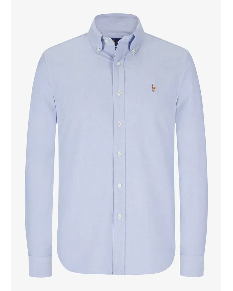 Ralph Lauren Casualhemd Custom Fit Oxford Blau