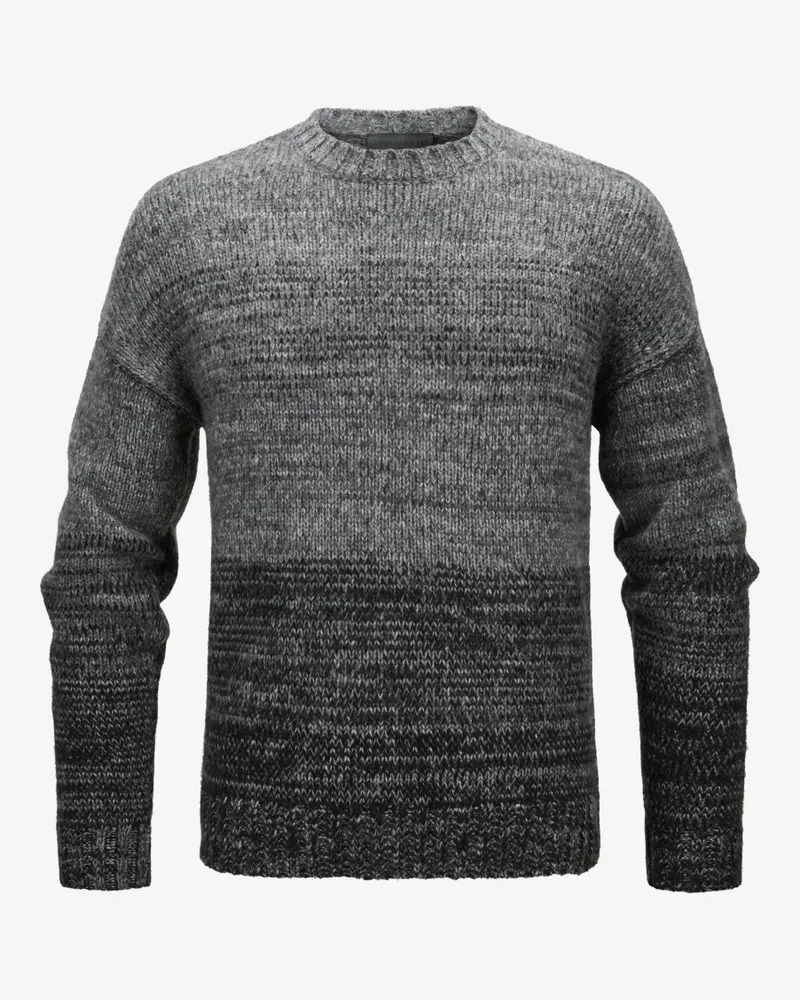 Iris von Arnim Gino Degrade Cashmere-Seiden-Pullover Grau