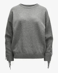 LU REN Herdis Cashmere-Pullover Grau