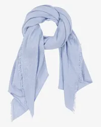 William Lockie Flora Cashmere-Schal Blau