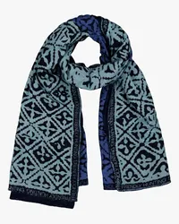 Friendly Hunting Patchwomen Cashmere-Schal Blau