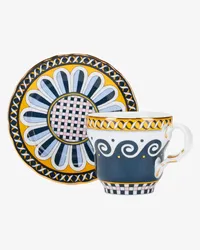 La DoubleJ Big Mama Tasse mit Untertasse Blau