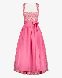 Sportalm Leinendirndl lang mit Schürze Pink