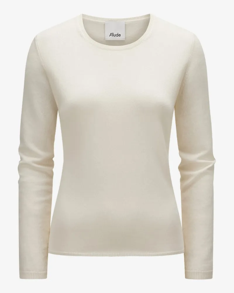 ALLUDE Cashmere-Pullover Weiß