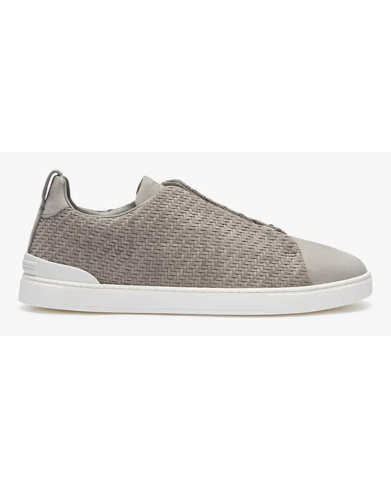 Ermenegildo Zegna Triple Stitch Sneaker Grau