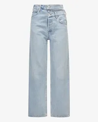 AGOLDE Broken Waistband Jeans High-Rise Wide Leg Blau