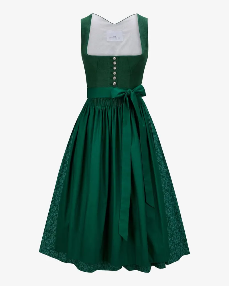 Lodenfrey Midi-Dirndl mit Schürze Grün