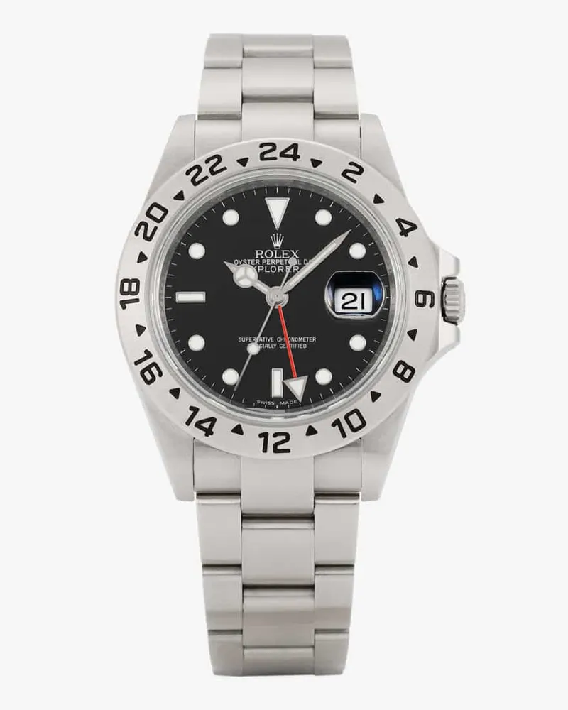 World of Time Rolex Explorer Vintage Uhr Silbern