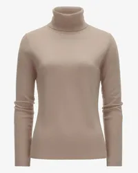 ALLUDE Cashmere-Rollkragenpullover Beige