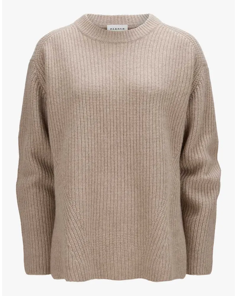 P.A.R.O.S.H. Cashmere-Pullover Beige