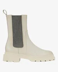 Santoni Erin Chelsea Boots Beige