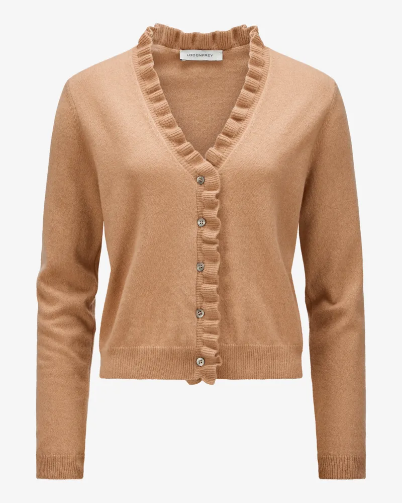 Lodenfrey Cashmere-Strickjacke Beige