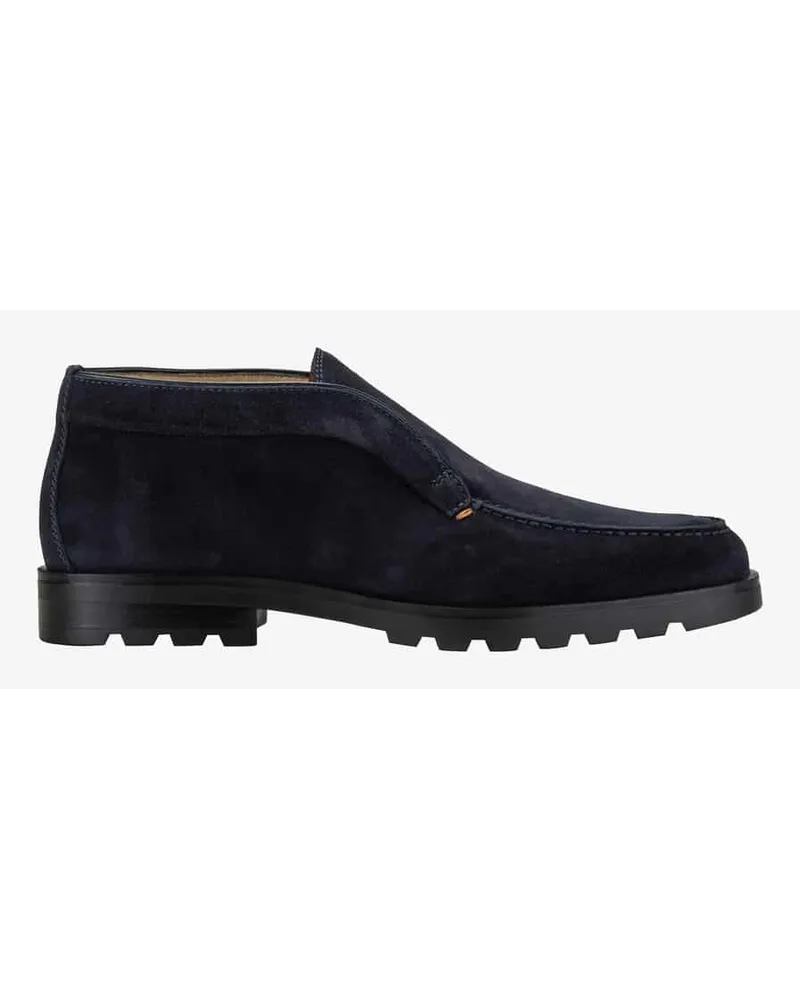 Santoni Detroit Rock Boots Blau