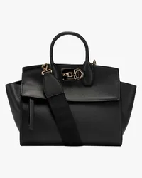 Ferragamo The Studio Soft Henkeltasche Schwarz