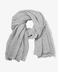 William Lockie Flora Cashmere-Schal Grau