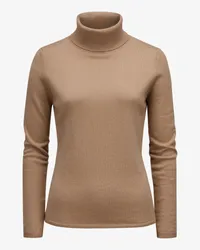 ALLUDE Cashmere-Rollkragenpullover Beige