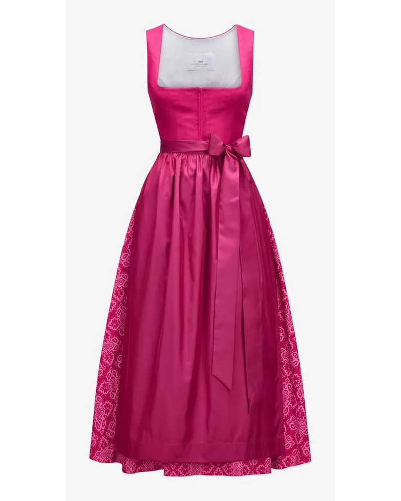 Lodenfrey Wiesndirndl lang mit Schürze Pink