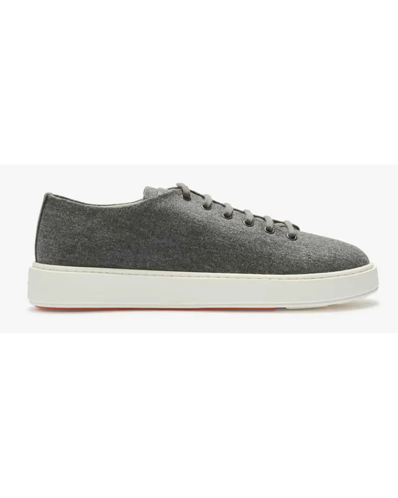 Santoni Fabric Sneaker Grau