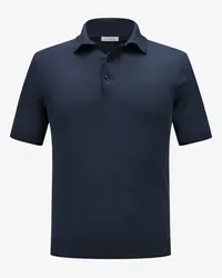 Malo Strick-Poloshirt Blau