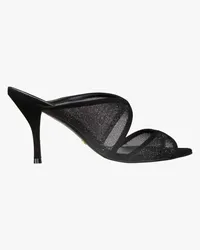 Stuart Weitzman Noche 85 Mules Schwarz