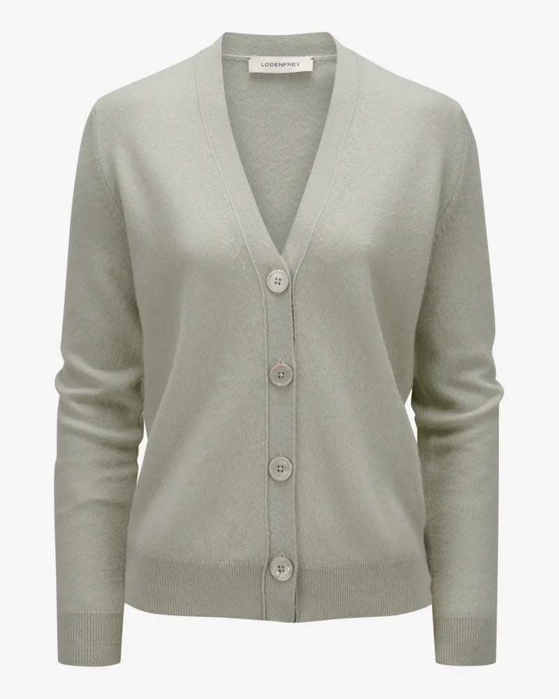 Lodenfrey Cashmere-Strickjacke Grün