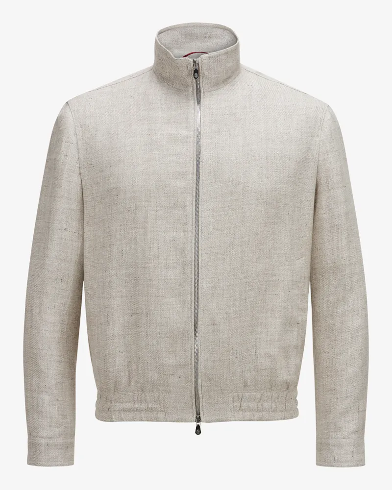 Brunello Cucinelli Leinen-Blouson Beige