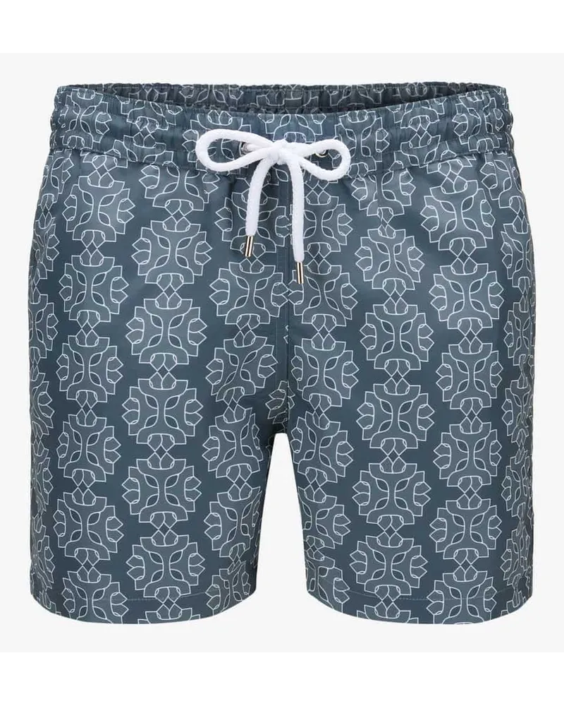 Frescobol Carioca Medalhao Badeshorts Blau