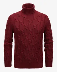 Gran Sasso Rollkragen-Pullover Rot