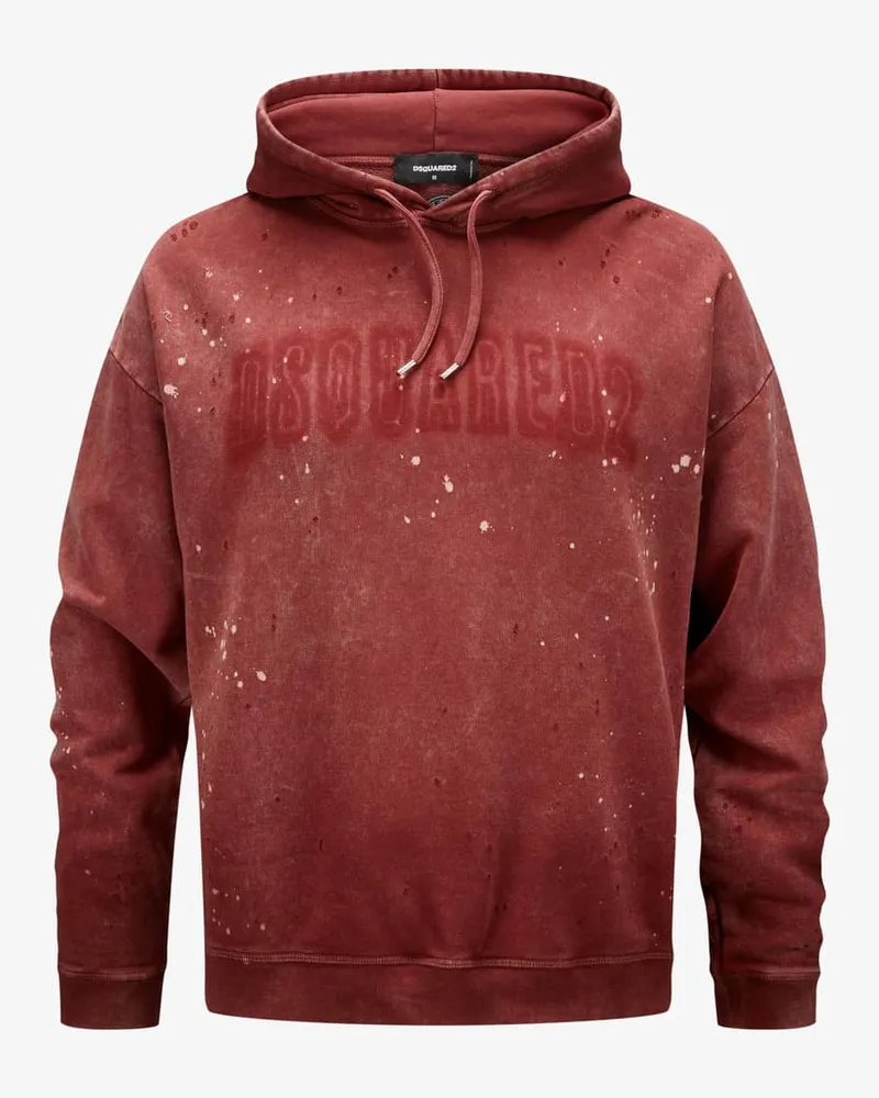 Dsquared2 Relax Fit Hoodie Rot