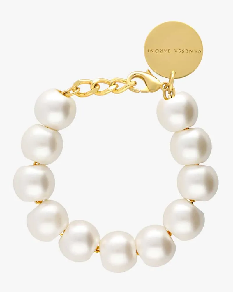 Vanessa Baroni Beads Armband Weiß