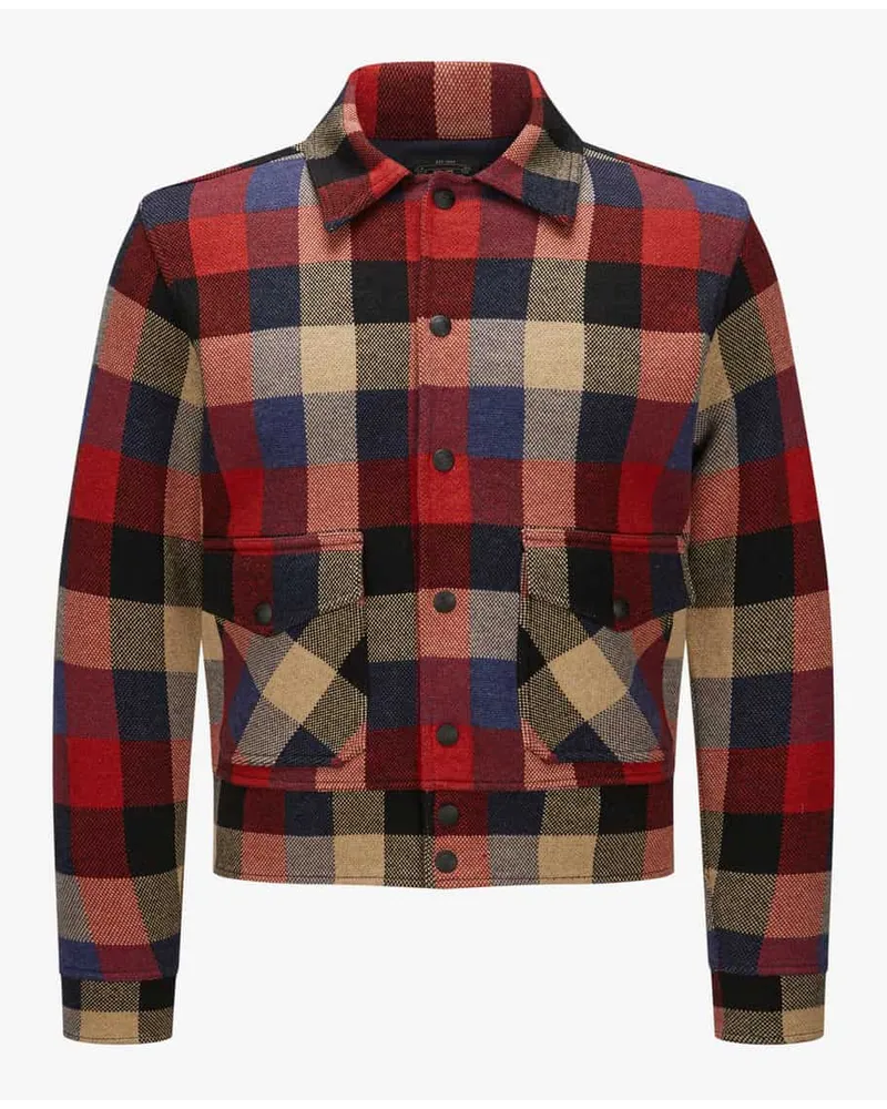 RRL Woll-Shirtjacket Rot