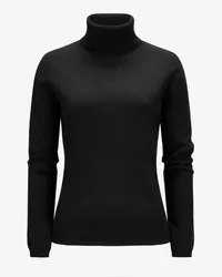 ALLUDE Cashmere-Rollkragenpullover Schwarz