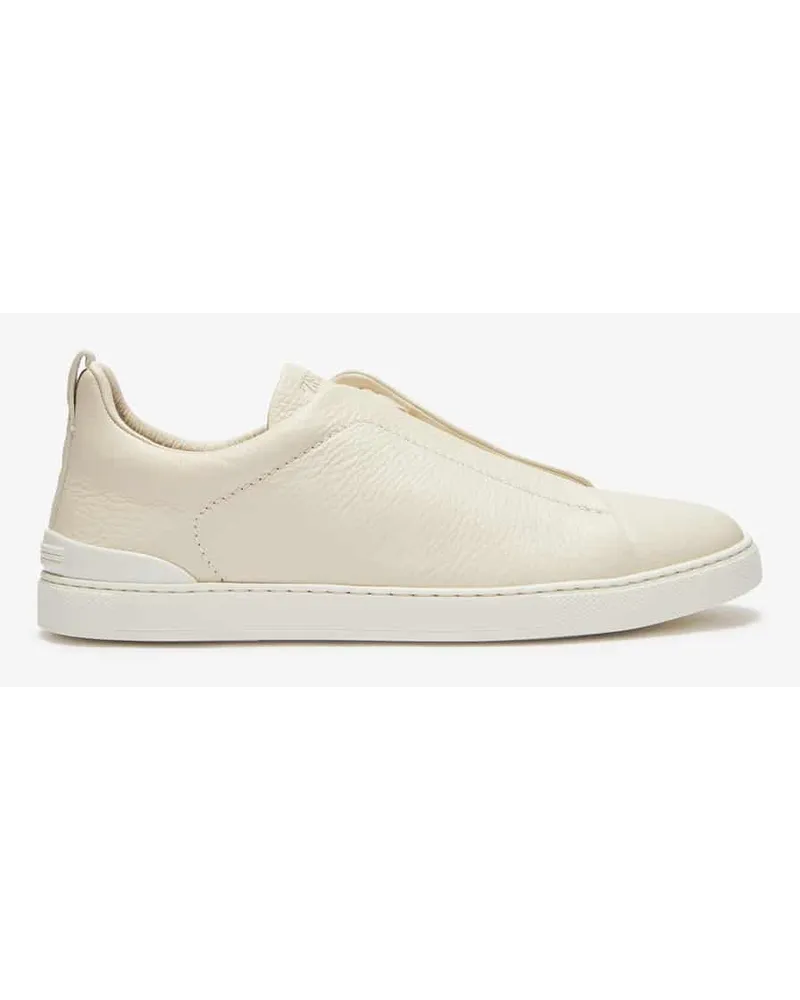 Ermenegildo Zegna Triple Stitch Sneaker Weiß