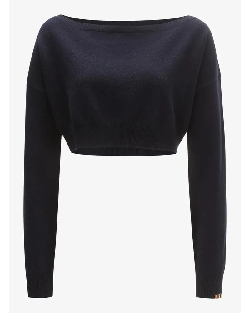 extreme cashmere Belly Cashmere-Pullover Blau