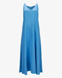 (THE MERCER) N.Y. Seiden-Maxikleid Blau